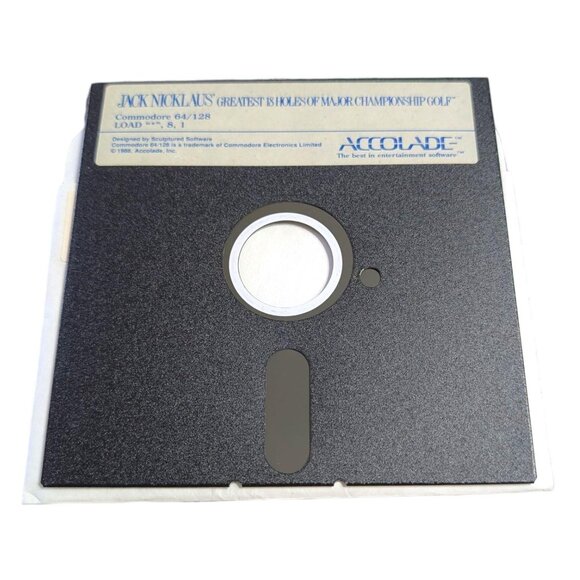 C64 5.25" Floppy Disk Lot (6 Disks) Epyx Destroyer Jack Nicklaus Spinnaker Vtg - Picture 4 of 9